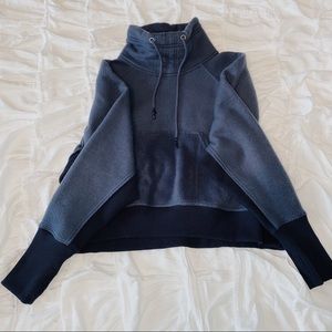 Free People movement navy turtleneck sweatshirt